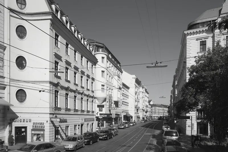Taborstraße — von der U2 herunter.